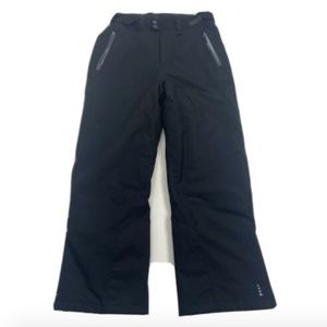 Lands End Mens Snow Ski Black Pants Sz M 32 34